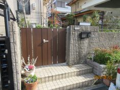U様邸　玄関門扉入れ替え工事